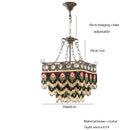 DecorBites™ French Brass Crystal Ceiling Chandelier | Classic European Hanging Lamps