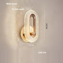 DecorBites™ Crystal Magic Ring Dimmable LED Pendant Light for Living Room & Foyer