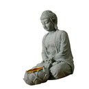 Sitting Buddhas Statue with Tealight Candle Holder Buddhas Figurine Sculpture Insenses Holder for Home and Garden Drop Shipping