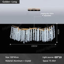 DecorBites™ Gold Crystal Chandelier: Modern Luxury Hanging Branches, for Dining Kitchen Living Bedroom