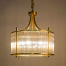 DecorBites™ Golden Copper Glass Chandelier LED Ceiling Pendant Light