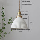 DecorBites™ Brown Wood Ceramic Tassel LED Pendant Lights for Modern Interior Lighting