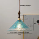 Modern textured glass led pendant light for dining room