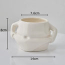 DecorBites™ Big Belly Ceramic Mug Set for Dining Table, Coffee, Tea, and Juice