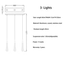DecorBites™ Crystal LED Chandelier: Elegant Lighting for Home, Restaurant, and Bar