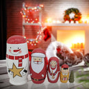 5x Handmade Russian Nesting Dolls Stacking Toys Christmas for Toddler Girls