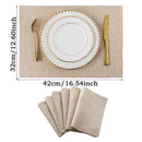 DecorBites™ Black Cat Linen Placemat Set for Dining Table & Kitchen Decor
