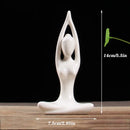 DecorBites™ Abstract Yoga Figure Porcelain Statue Home Decor Sculpture