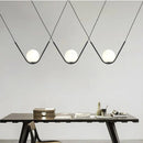 DecorBites™ Golden Black Perle Trio Pendant - Metal G9 LED Linear Dining Light
