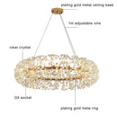 DecorBites™ Crystal LED Ceiling Pendant Chandelier for Home Decoration and Lighting