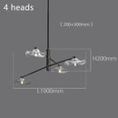 DecorBites™ Lotus Leaf Glass Ceiling Chandelier for Bedroom Living Room Hall Lighting