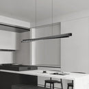 DecorBites™ Bar Shape Glass & Aluminum Chandelier: High-end Nordic Pendant Light for Luxury Ambiance