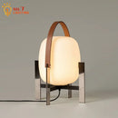 DecorBites™ Designer Metal Glass Art Table Lamp LED E27 Modern Light Fixtures for Home or Office