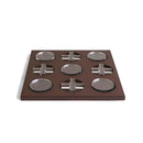 DecorBites™ Geometric Checkerboard Grid Leather Chess Transparent Chessboard Home Decor Figurines