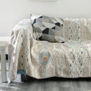 DecorBites™ Cotton Sofa Throw Blanket | Four Seasons Gauze Cushion Cover & Bedspread
