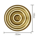 DecorBites™ Geometric Golden Metal Wall Hanging Round Ornaments - Room Decoration Accessories