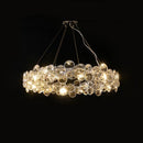 DecorBites™ Crystal Magic Ring Dimmable LED Pendant Light for Living Room & Foyer