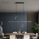 DecorBites™ LED Ceiling Chandelier: Modern Minimalist Kitchen Dining Table Lighting