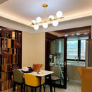 DecorBites™ Bean Glass Chandelier: Modern Magic Lighting for Kitchen Living Room Bedroom