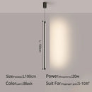 DecorBites™ Black Nordic LED Tube Pendant Light for Bedroom Restaurant Kitchen Dining Room