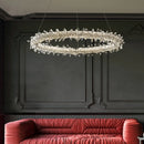 DecorBites™ Luxe Crystal Pendant Light - Dimmable LED Art Deco Circle Lamp