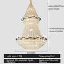 DecorBites™ Light Luxury Crystal Chandelier - Post-modern Bedroom Dining Room Living Room Elegant Design