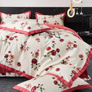 DecorBites™ Egyptian Cotton Bedding Set Queen King Ru Double Size Print Bed Linens