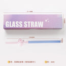 DecorBites™ Glass Flower Handle Stir Bar for Coffee Cocktails Mixology and Home Parties