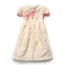 DecorBites™ Coral Fleece Cheongsam Hand Towel: Soft, Absorbent, Quick-Drying For Household & Wall Mount