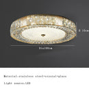 DecorBites™ Gold Glass LED Ceiling Light Fixture Stainless Steel Lamps