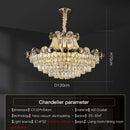 DecorBites™ Crystal Chandelier: Modern Nordic Luxury for Living Room, Dining Room, Bedroom