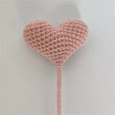 DecorBites™ Heart-Shaped Crochet Flower Bouquet - Handmade Wedding Home Decor & Family Gift