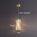 DecorBites™ Gold Chrome Crystal Wall Sconce LED Lamp for Living Room Bedroom TV Background Lighting