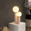 DecorBites™ Glass Ball Table Lamp: Green Pink Resin Nordic Creativity Cute Bedroom Decor