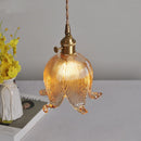 DecorBites™ Copper Glass LED Pendant Light - Modern Adjustable Hanging Fixture for Home deco