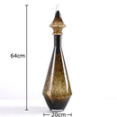 DecorBites™ Leopard Print Glass Vase: Creative Flower Arrangement for Aesthetic Room Decor