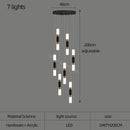 DecorBites™ LED Chandelier Stairway Lamp Dining Table Kitchen Lighting Acrylic Chandelier