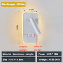 DecorBites™ Adjustable 10W Wall Light Sconce Lamp with Switch - Hotel Bedroom Study Reading