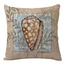 DecorBites™ Coastal Cushion Cover - Sea Theme Decorative Sofa Pillowcase