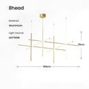 DecorBites™ LED Linear Ceiling Chandelier Italian Designer Luxury Dining Room Chandelier