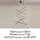 DecorBites™ LED Chandelier: Modern Luster Lighting for Stair Hall Bedroom Room Duplex Building