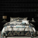 DecorBites™ Luxe Brocade Jacquard Bedding Set with Egyptian Cotton & Embroidery