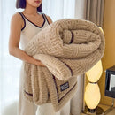 DecorBites™ Cozy Fluffy Fleece Blanket for Autumn Winter, Soft Warm Maternal Child Bed Sofa Cover