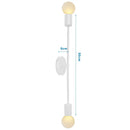 DecorBites™ Industrial LED Wall Sconce Iron Bedside Lamp Retro Loft Indoor Lighting