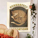 DecorBites™ Cute Cat Tapestry Wall Hanging for Purrfect Proportions & Boho Decor