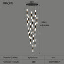 DecorBites™ LED Chandelier Stairway Lamp Dining Table Kitchen Lighting Acrylic Chandelier