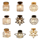DecorBites™ Crystal Glass Nordic LED Chandelier for Modern Indoor Lighting