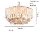 DecorBites™ Crystal Feather Ceiling Pendant Lights for Luxury Home Decor & Living Room