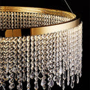DecorBites™ Crystal Waterfall Chandelier for Foyer Dining Room Hotel Home Decor