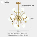 DecorBites™ Gold LED Glass Pendant Light for Modern Indoor Lighting
